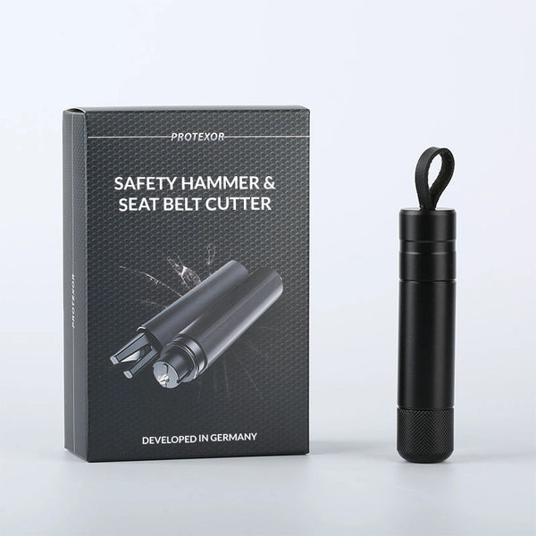 Auto Nothammer 2-in-1 | Mit Gurtschneider | Sicherheitshammer Für Notfälle